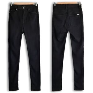 FIDELITY Denim High Rise Triumph Ginza Black Skinny Women's Jeans Sz 27 Flawed
